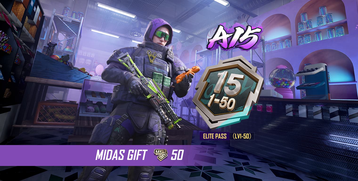 A15 Elite Pass (Lv1 - 50) + Bonus 50 UC